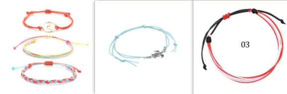 Hand-Woven Bracelet Multi-Color Rope Braid Friendship Bracelet El Pazar