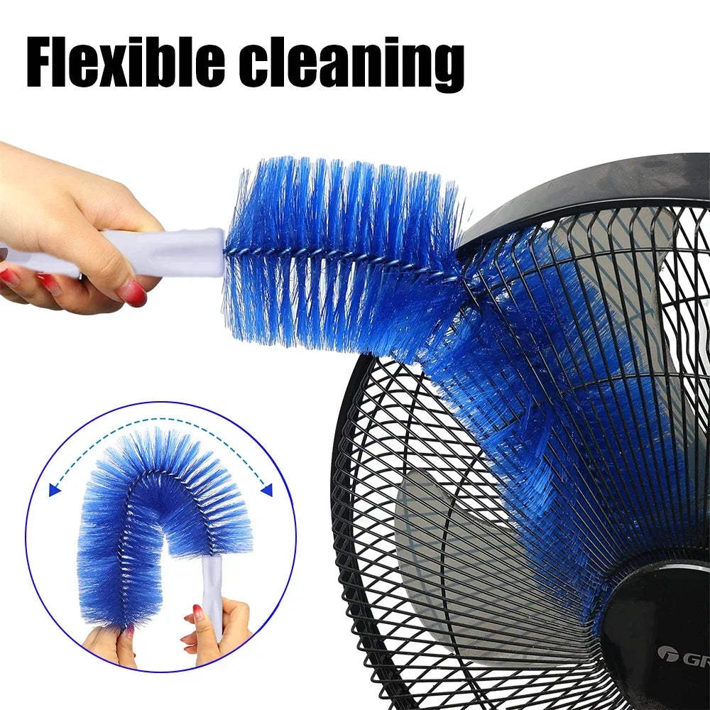 Fan Brush Bendable Microfibre Duster Household Dust Remover Cleanning Brush for Air-conditioner Furniture Shutter Car Cleaner eprolo