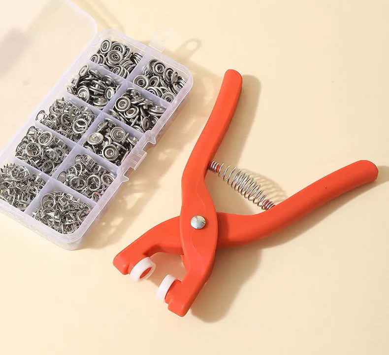 Five Claw Button Installation Tool Set Nail-Free Sewing Universal Mother Of Pearl Button Installation Pliers Button Pliers eprolo
