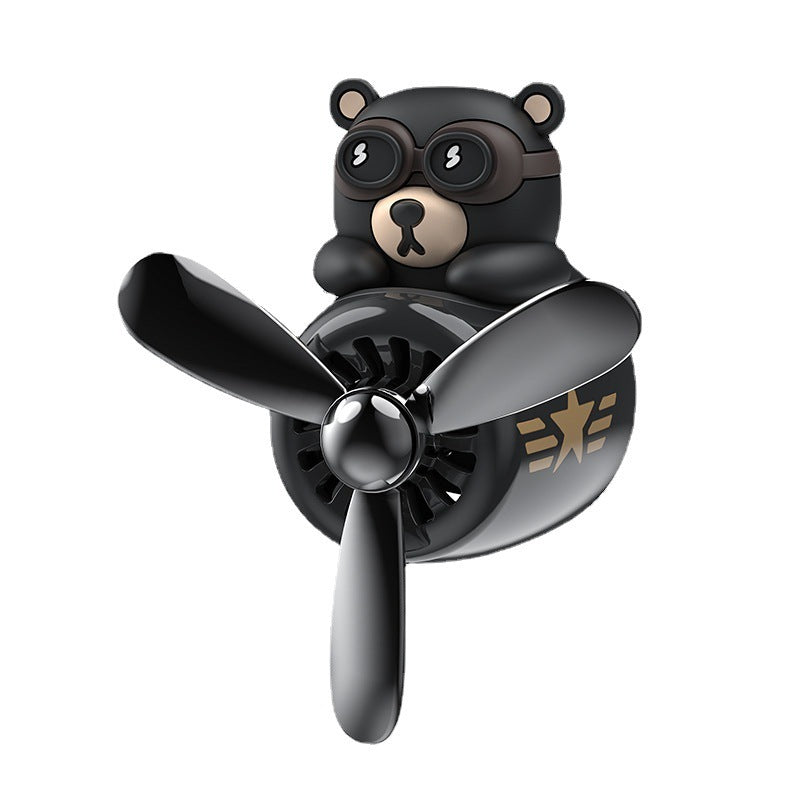 Cartoon Cute Creative Little Black Bear Car Air Outlet Aromatherapy El Pazar