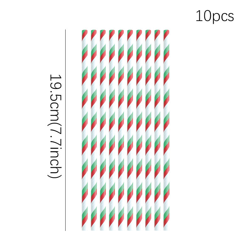 Christmas Decoration Elk Theme Disposable Meal Plate Party Utensils Set Paper Cups Paper Plates Tissue Papers eprolo
