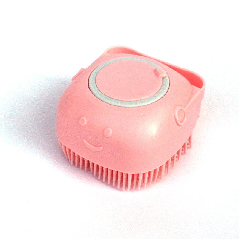 Silicone Dog Bath Massage Gloves Brush Pet Cat Bathroom Cleaning Tool Comb Brush For Dog Can Pour Shampoo Dog Grooming Supplies El Pazar