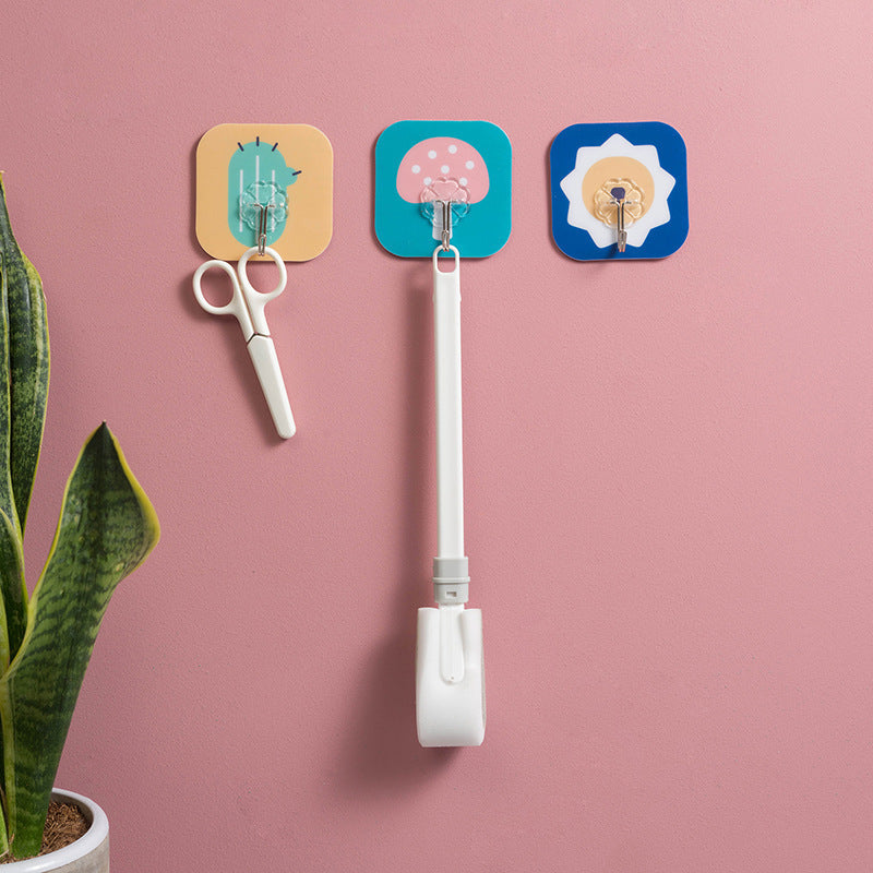 Creative Hole-Free Hook Sticky Hook Household Cartoon Wall-Mounted Bathroom Traceless Sticky Door Kitchen Sticky Hook eprolo