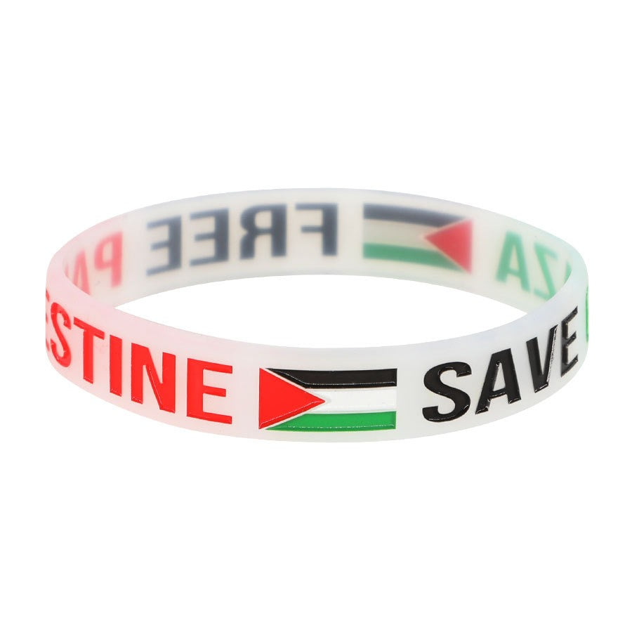 Free Palestine Silicone Bracelet SAVE GAZA Gaza Inspirational Sports Bracelet eprolo