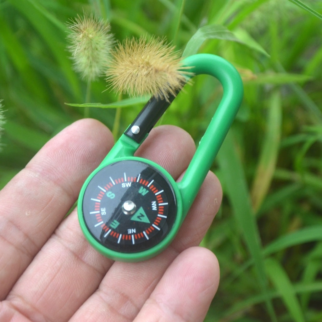 Outdoor Plastic Climbing Button Carabiner Compass El Pazar