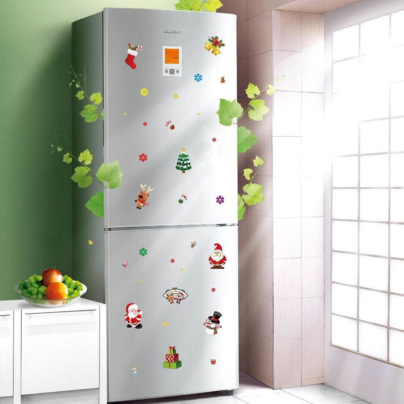 Christmas Window Sticker Santa Claus/Snowman/Elk Glass Sticker Xmas Christmas Decorations for Home Natal New Year Gift Noel eprolo