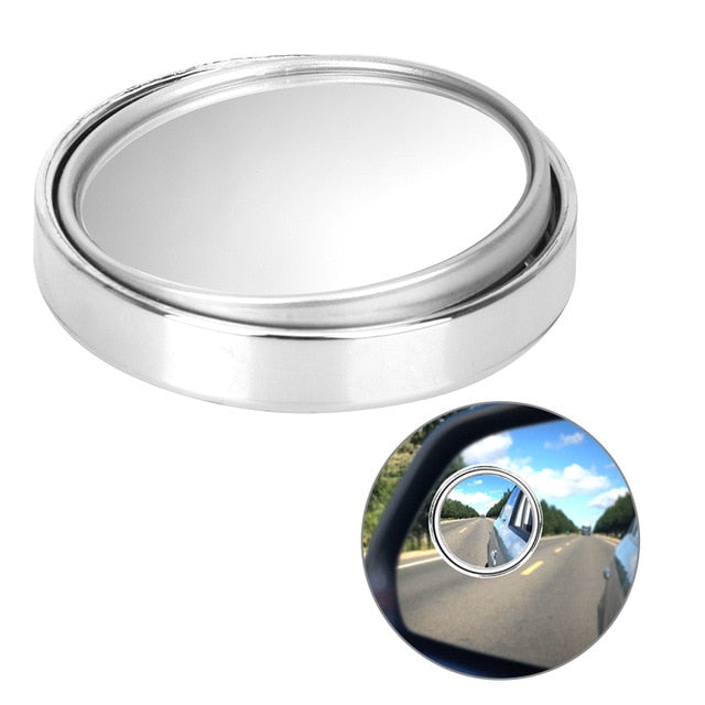 1PCS Car Vehicle Side Blindspot Blind Spot Mirror Wide RearView Mirror 360 Wide Angle Round Convex Mirror Exterior Part eprolo