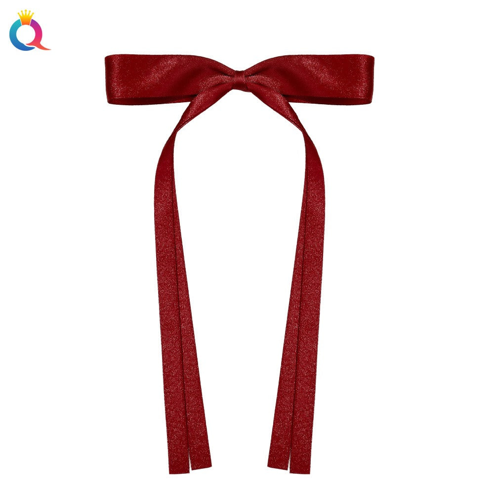 Ribbon tied hair clip, bow tie, ribbon ribbon hair clip, sweet and cute side duckbill clip hair accessory eprolo