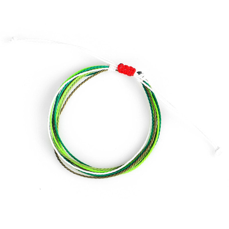 Wax Line Creative Handwoven Bracelet Colorful Drawstring El Pazar