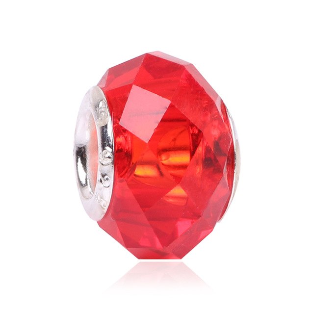 Colorful Big Crystal Facets Beads Fit Pandora Bracelet Charms European Fashion Women DIYJewelry Accessories eprolo