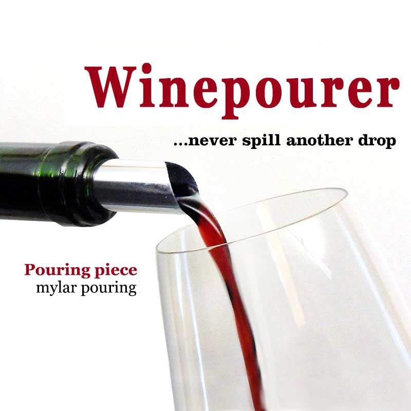 Aluminum Foil Wine Pouring Piece Round Wine Drainage Piece PET Environmental Protection Material Wine Pourer eprolo