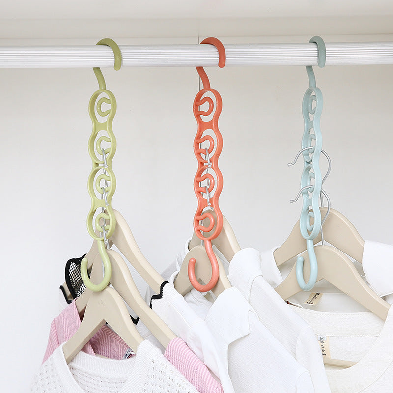 Home Multi Functional Multi Layer Wardrobe Space Saving Four Hole Hanger Storage Rack To Organize Upper And Lower Clothes Hanging eprolo