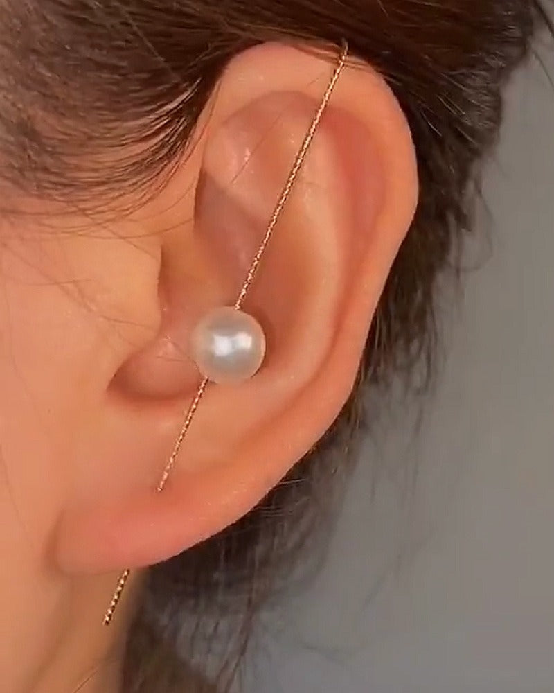 Personalized and minimalist piercing ear needles for women, lightning leaves, earlobe style diagonal earrings eprolo