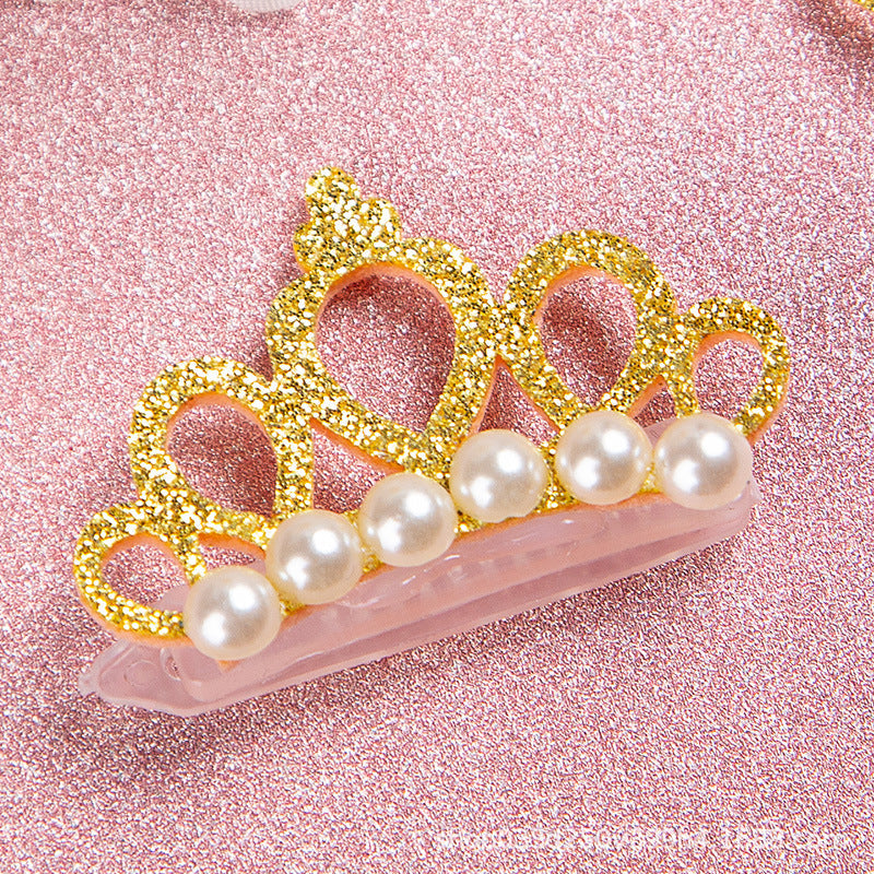 New Pet Products Cat Frog Clip Crown Pearl Head Teddy Pet Head Flower Hair Clip Pet Products Headwear eprolo