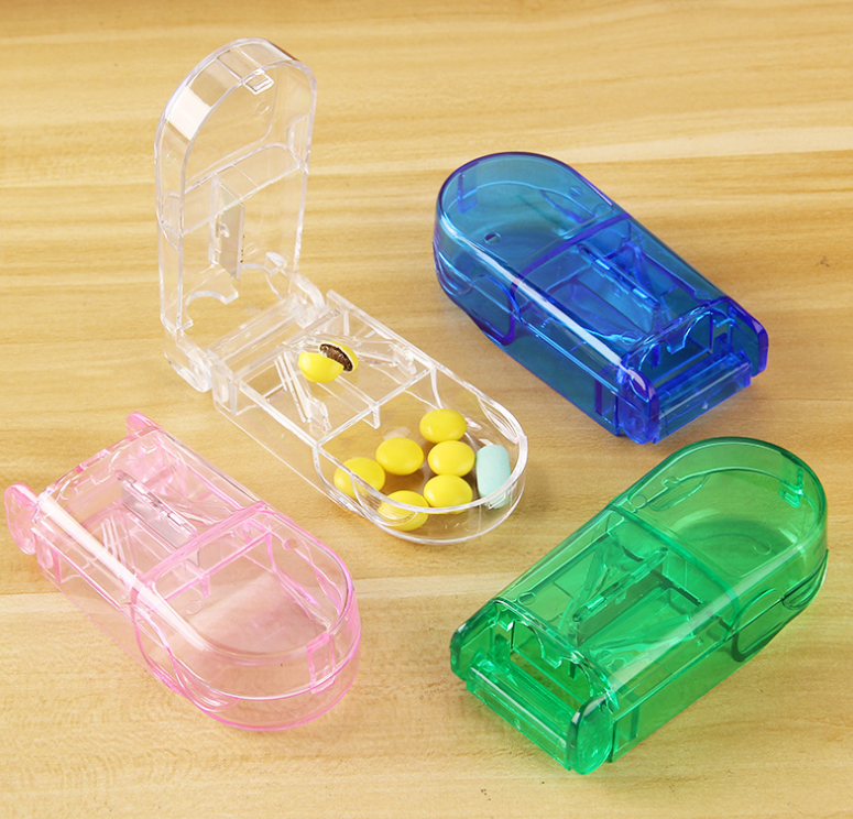 Pill Cutter for Small or Large Pills Professional Pill Cutter Medicine Plastic Box eprolo
