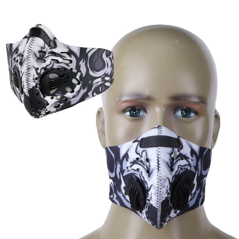 Outdoor Running Anti-Smog Breathing Valve Cycling Mask Activated Carbon Mask Bicycle Windproof Warm Mask Dustproof eprolo