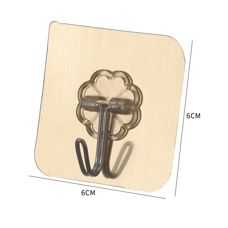 Hook Wall-Mounted Wall-Free Punch-Free Clothes Hook Paste Suction Cup Load-Bearing Traceless Nail Rack Strong Sticky Glue Hook Hook eprolo