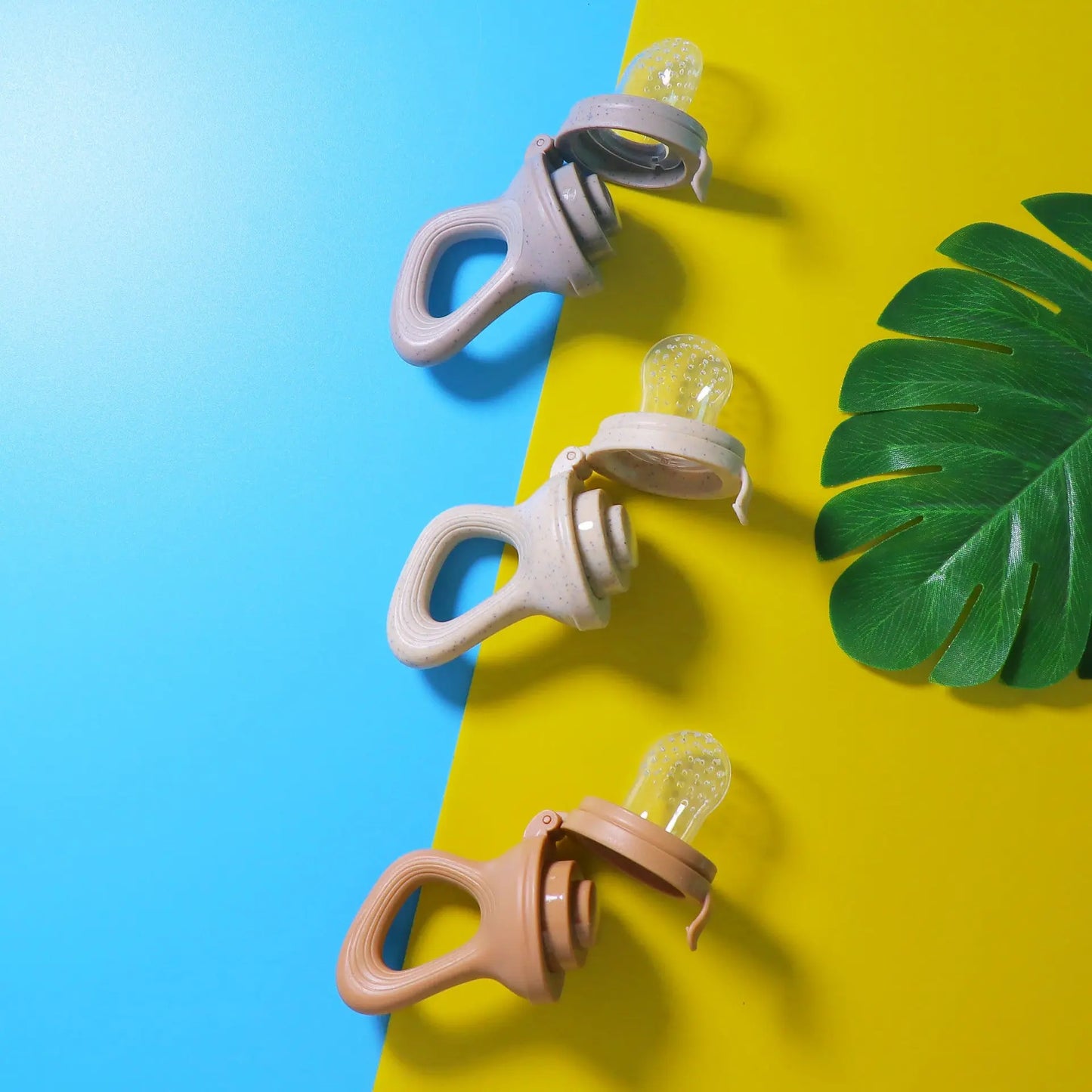 Baby Wheat Straw Food Feeder Silicone Nipple El Pazar