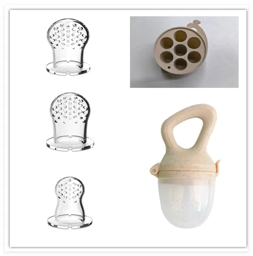Baby Wheat Straw Food Feeder Silicone Nipple El Pazar