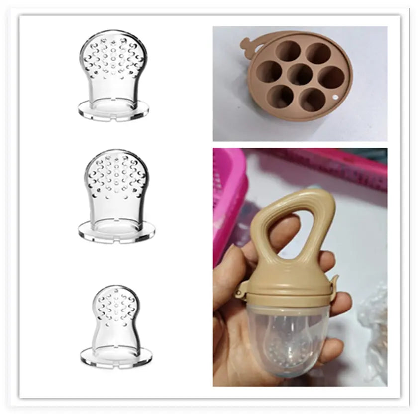 Baby Wheat Straw Food Feeder Silicone Nipple El Pazar