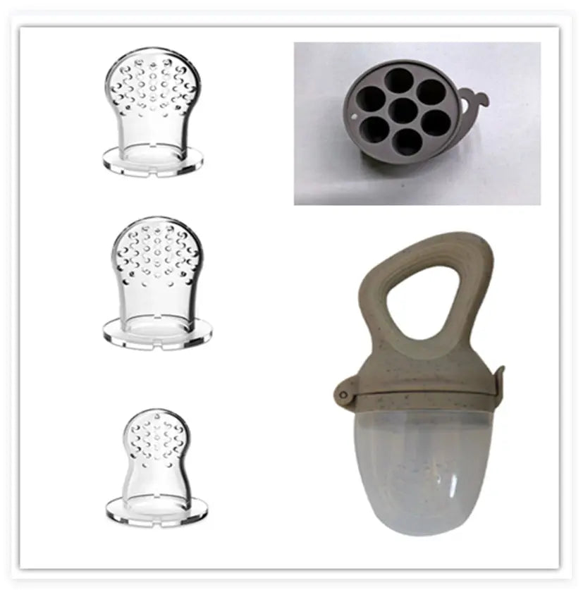 Baby Wheat Straw Food Feeder Silicone Nipple El Pazar