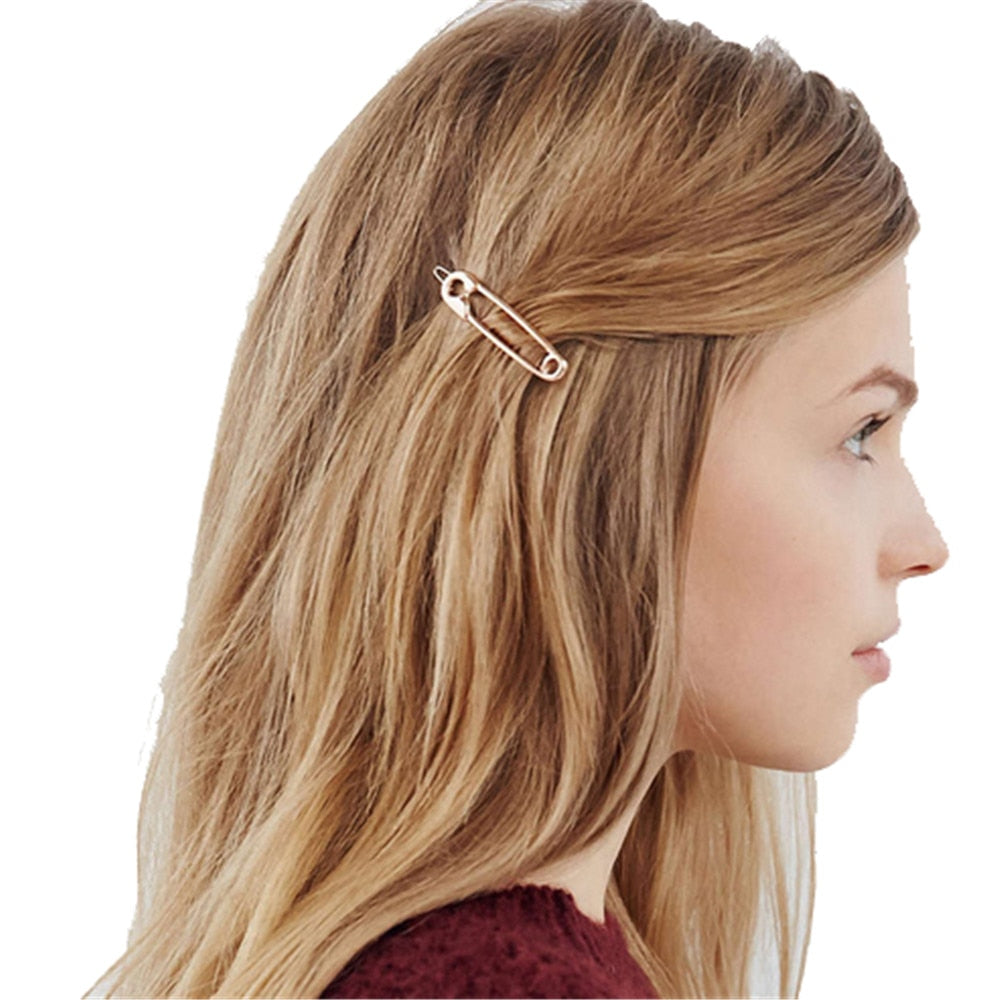 Exquisite Wedding Jewelry Hair Clip Metal Pin Shape Hair Ornaments Decorated Clip For Women Girls Hair Accessorie eprolo