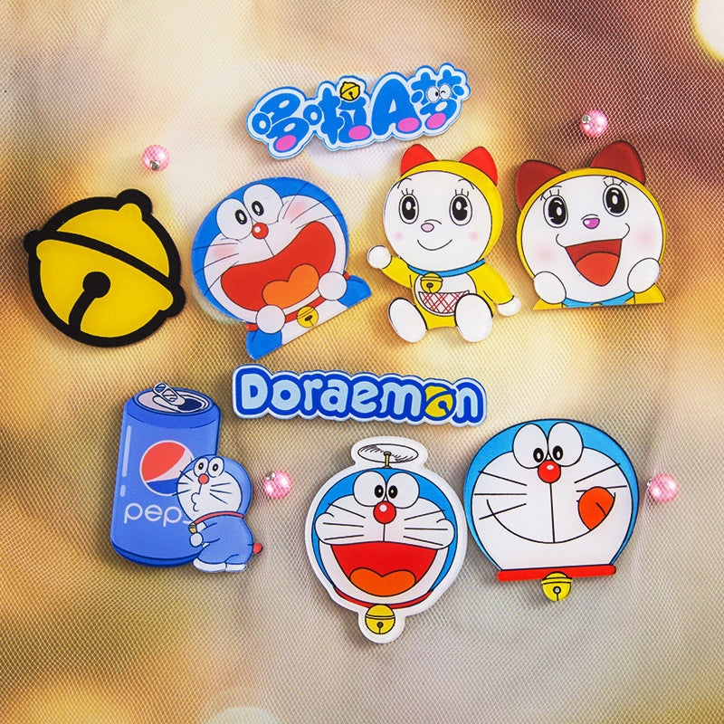 Japanese Cartoon Acrylic Brooch Cute Robot Cat Anime Badge Custom Children's Bag Pendant Accessories Patch eprolo