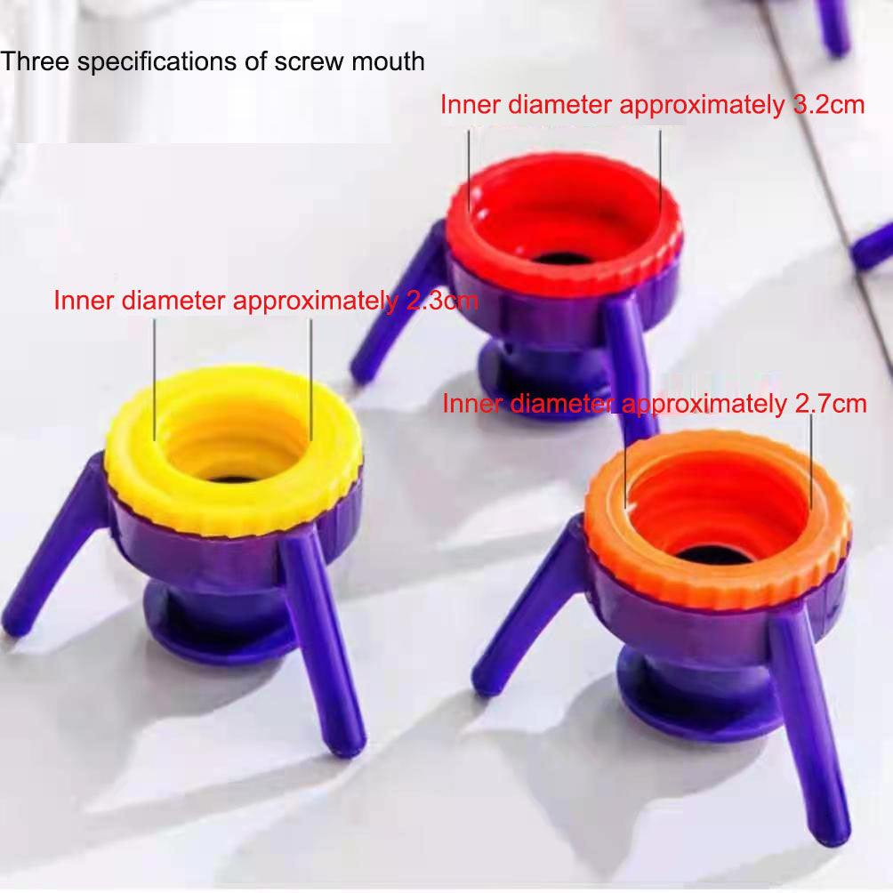 Inverted bottle cap, large, medium, small, and sub size, multifunctional three legged stand, shower gel, shampoo, leak proof bot eprolo