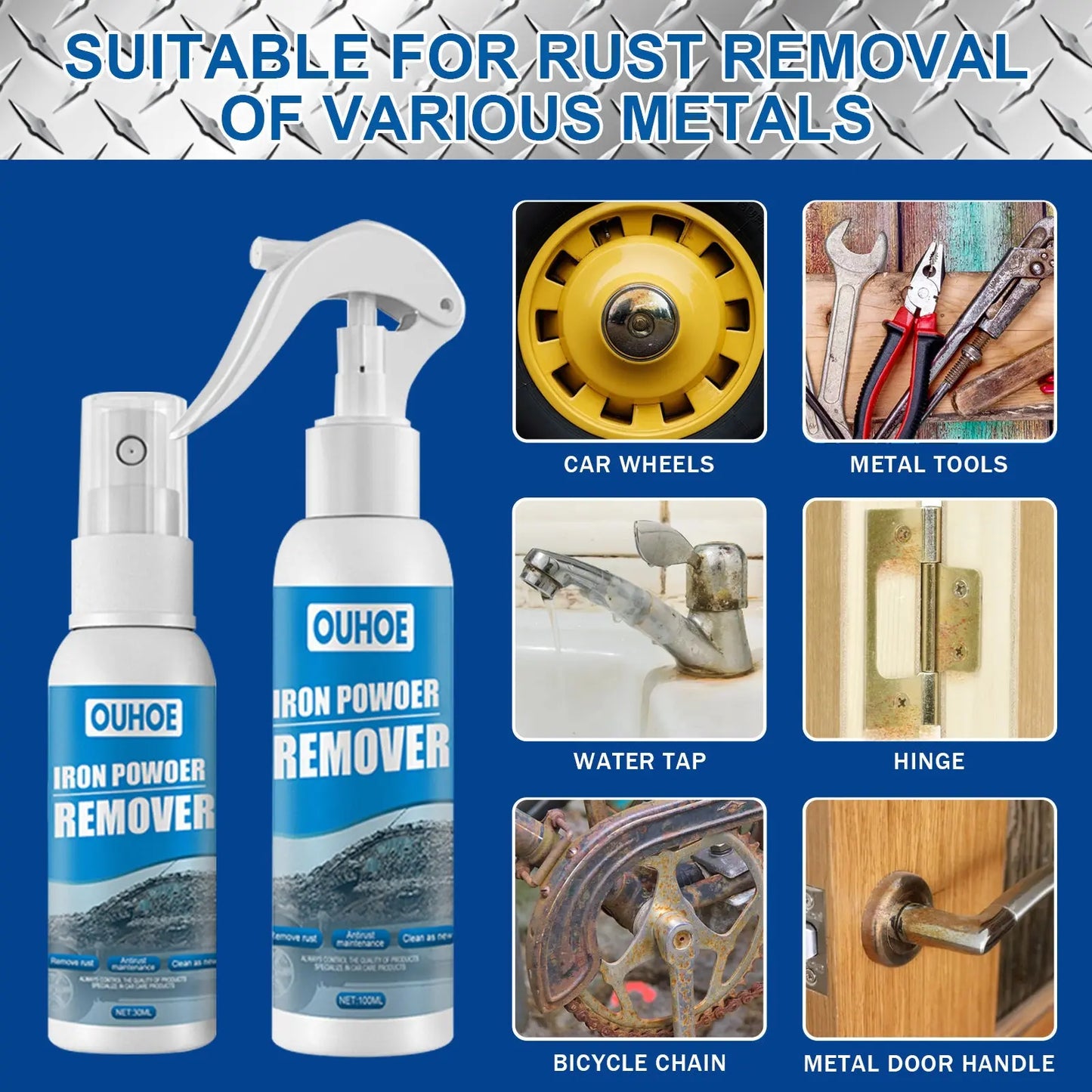 Car Iron Powder Rust Spray Anti-rust Rust Remover El Pazar
