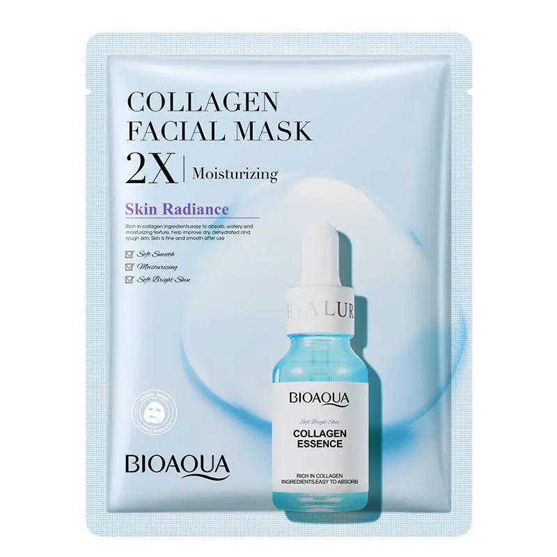 Collagen Face Mask Moisturizing Firming Face Sheet Mask Hyaluronic Acid Facial Masks Beauty Skin Care Gel Skin Care El Pazar