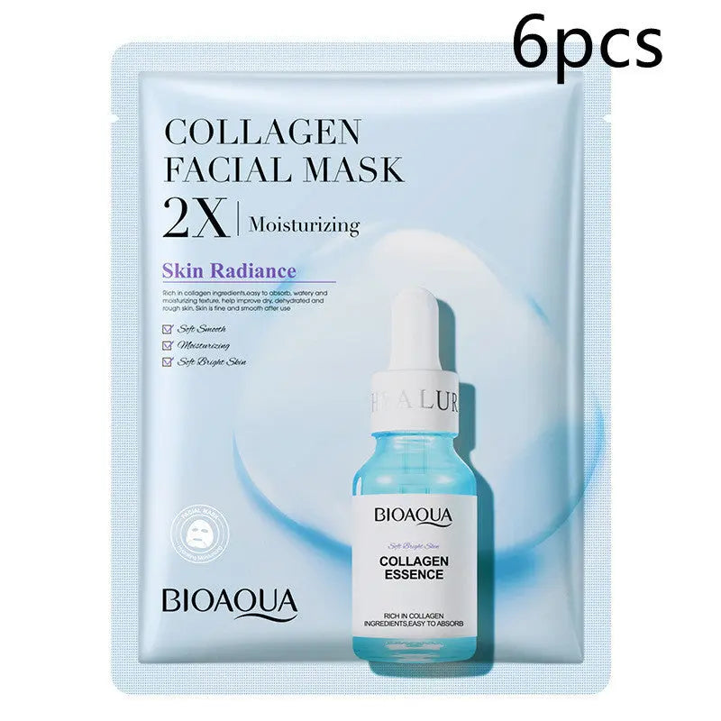 Collagen Face Mask Moisturizing Firming Face Sheet Mask Hyaluronic Acid Facial Masks Beauty Skin Care Gel Skin Care El Pazar