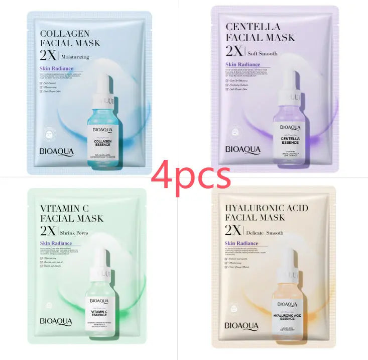 Collagen Face Mask Moisturizing Firming Face Sheet Mask Hyaluronic Acid Facial Masks Beauty Skin Care Gel Skin Care El Pazar