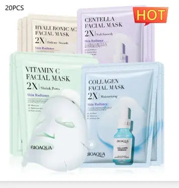 Collagen Face Mask Moisturizing Firming Face Sheet Mask Hyaluronic Acid Facial Masks Beauty Skin Care Gel Skin Care El Pazar