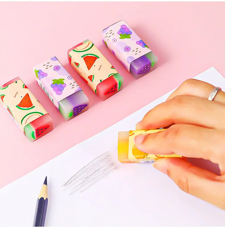 Creative Stationery Fruit Eraser Sassafras Students Learn El Pazar