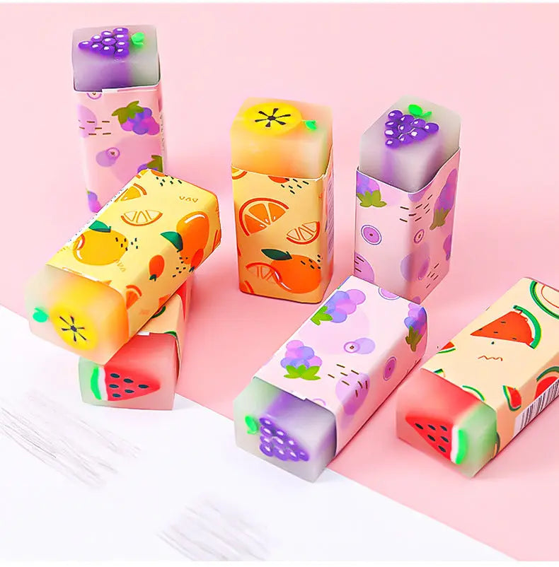 Creative Stationery Fruit Eraser Sassafras Students Learn El Pazar
