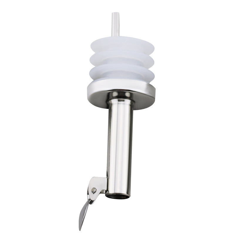 Stainless Steel Oil Bottle Stopper Pour Oil Stopper Silicone With Cap 2.4cm Stainless Steel Wine Olive Oil Pourer Dispenser eprolo