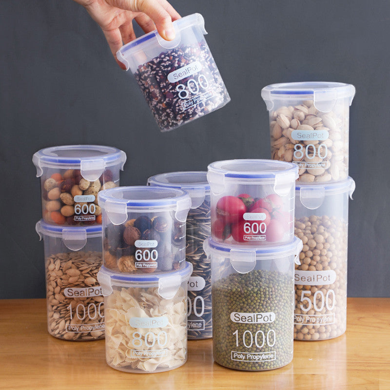 Food Storage Box Storage Jars Plastic Jars Kitchen Storage Jars Storage Jars Grains Sealed Jars eprolo