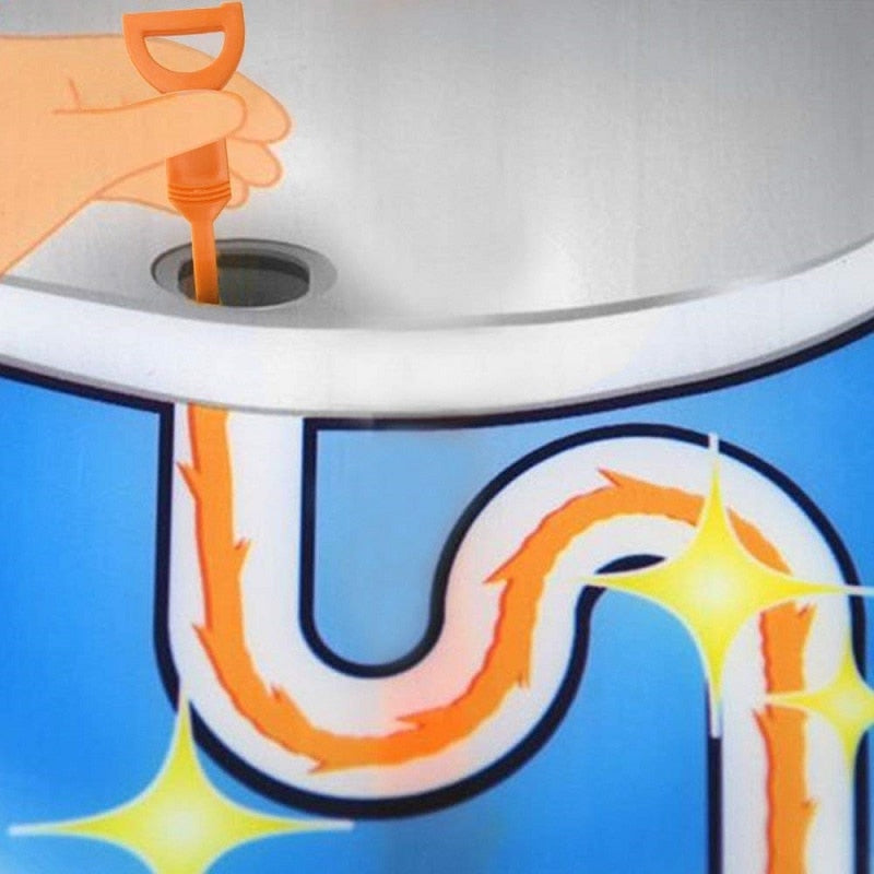 1pcs Drain Cleaner Sticks Kitchen Toilet Bathtub Sewage Decontamination To Deodorant Sewer Sink Filter Strainer Cleaning Tool eprolo