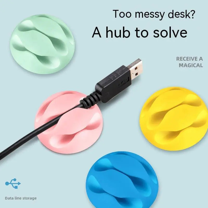 Desktop Simple Cable Winder USB Cable Finishing Holder El Pazar
