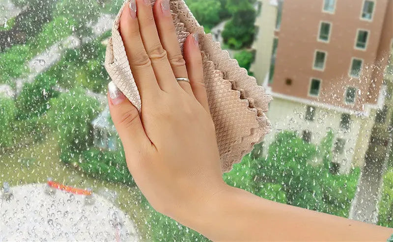 Dish Cloth Non-Stick Oil Rags Household Kitchen Bowl Absorbent Scouring Cloth El Pazar