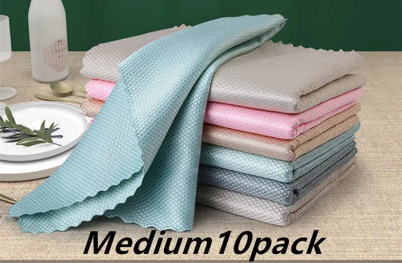 Dish Cloth Non-Stick Oil Rags Household Kitchen Bowl Absorbent Scouring Cloth El Pazar