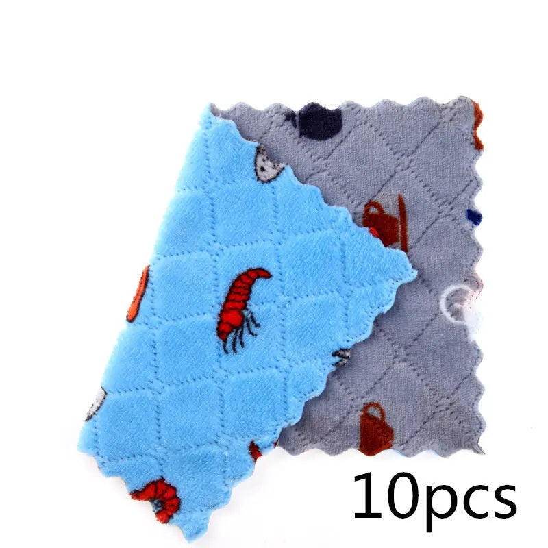 Double-sided Thickened Coral Fleece Household Scouring Pad El Pazar