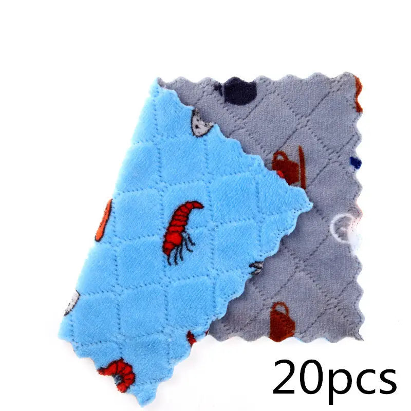 Double-sided Thickened Coral Fleece Household Scouring Pad El Pazar