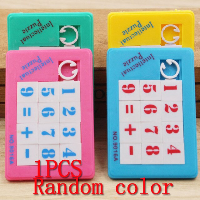 90s Classic Toys Plastic Slide Puzzles Cartoon Animals Panda Tiger Fox Square Mobile Puzzle Jigsaw Educational Toy For Kids Gift eprolo
