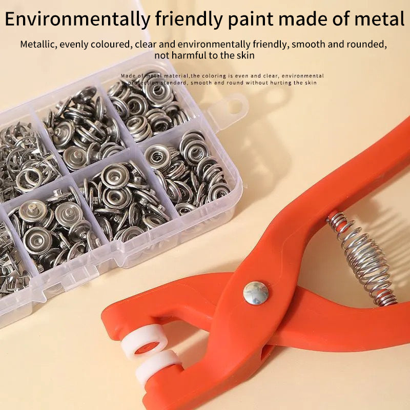 Five Claw Button Installation Tool Set Nail-Free Sewing Universal Mother Of Pearl Button Installation Pliers Button Pliers eprolo