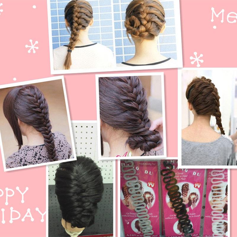 Fashion Hair Braiding Braider Tool Roller With Magic Hair Twist Styling Bun Maker eprolo