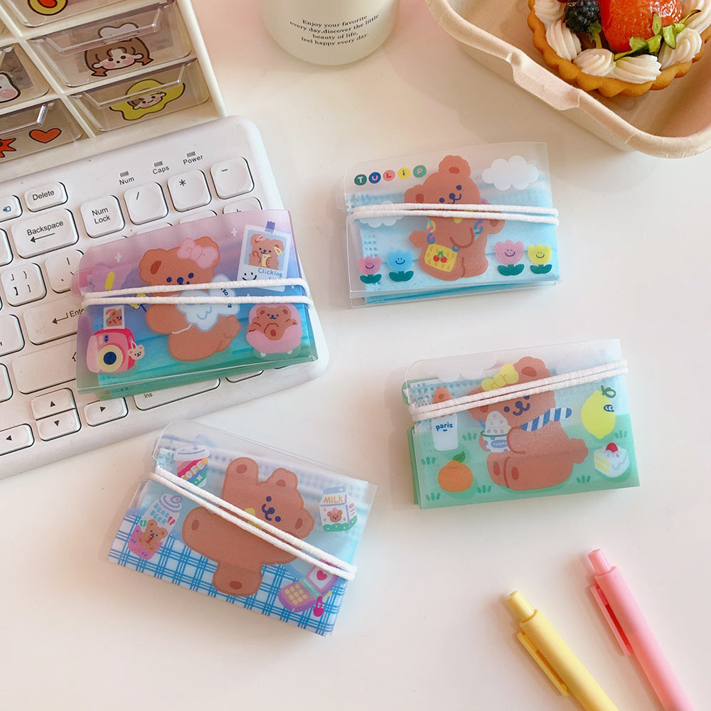 Cute Mask Storage Clip Cartoon Girl Heart Portable Folding Student Adult Temporary Storage Bag Dust-Proof Mini Carry On eprolo