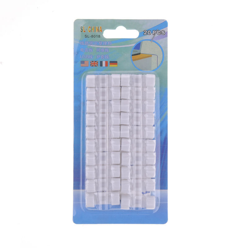 Punch-Free Wire Holder Clip Wire Card Subnet Wire Organizer Data Cable Solid Wire Clip Self-Adhesive Wire Organizer eprolo