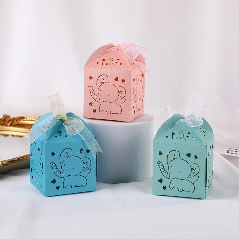European Creative Xi Candy Box New Hollow Candy Box Small Elephant Laser Candy Box El Pazar