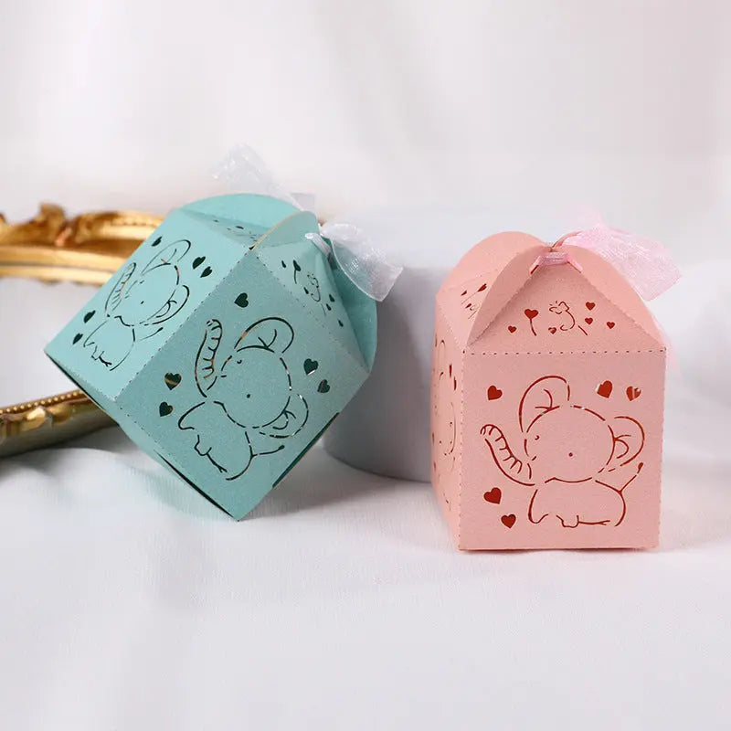 European Creative Xi Candy Box New Hollow Candy Box Small Elephant Laser Candy Box El Pazar